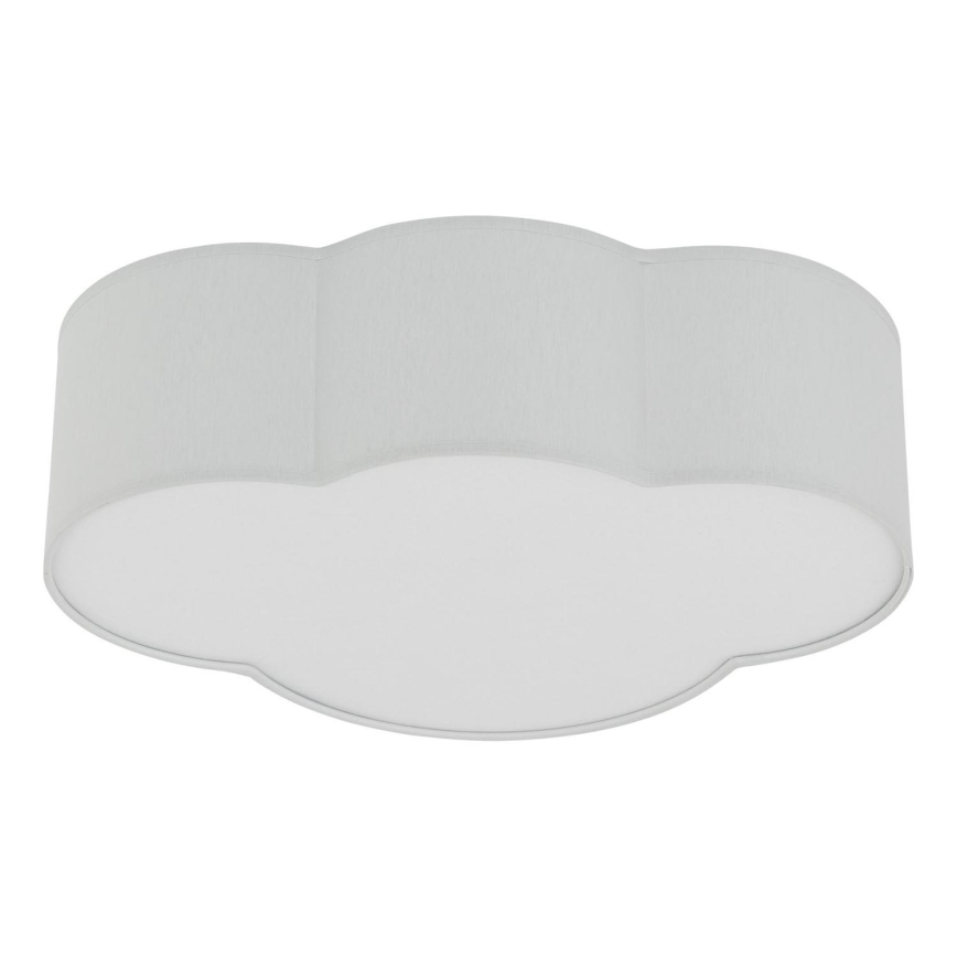 Brilagi - Vaikiškas lubinis šviestuvas NIMBUS MINI 2xE27/15W/230V 31x43 cm pilka