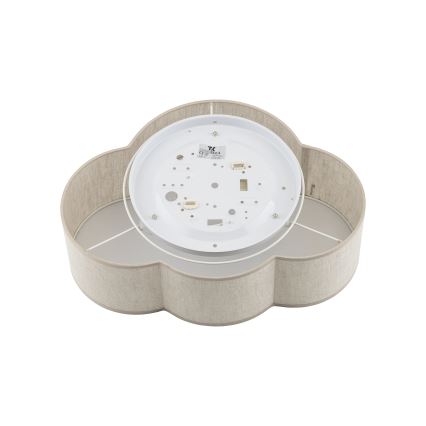 Brilagi - Vaikiškas lubinis šviestuvas NIMBUS MINI LINEN 2xE27/15W/230V 31x43 cm, smėlio spalvos