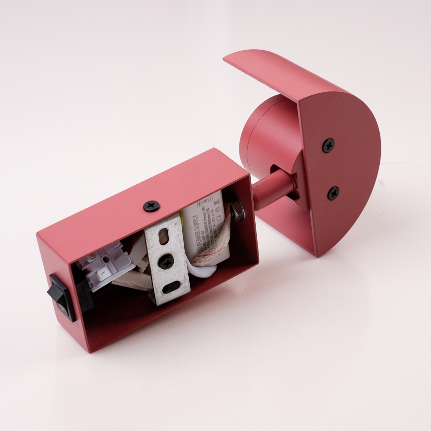 Brilagi - VASTO sieninis LED šviestuvas LED/3W/230V, rožinis