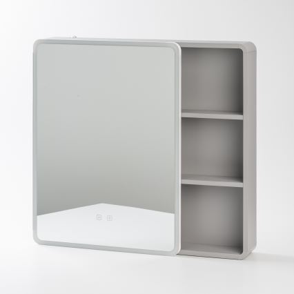 BRILAGI - Veidrodinė vonios spintelė su LED apšvietimu AVOLA SINGLE 75x70 cm
