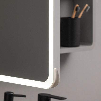 BRILAGI - Veidrodinė vonios spintelė su LED apšvietimu AVOLA SINGLE 75x70 cm