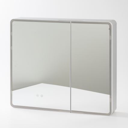 BRILAGI - Veidrodinė vonios spintelė su LED apšvietimu NOTO DOUBLE 78x65 cm