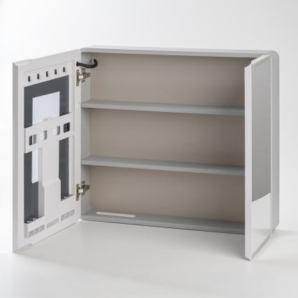 BRILAGI - Veidrodinė vonios spintelė su LED apšvietimu NOTO DOUBLE 78x65 cm