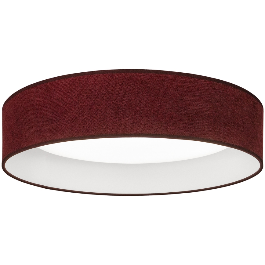 BRILAGI - dimeriuojamas LED lubų šviestuvas VELVET SMARTIX, 36W/230V, 3000–6000K, skersmuo 55 cm, bordo, Wi‑Fi Tuya Beacon + nuotolinis valdymas