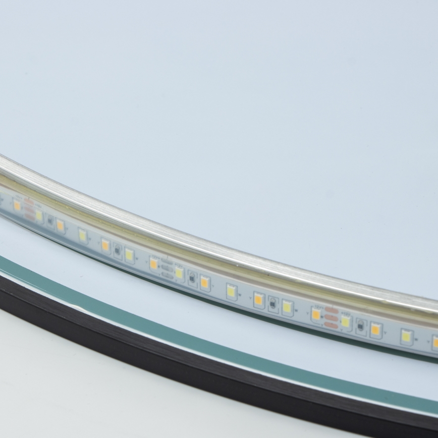 Brilagi - LED vonios veidrodis VENA BLACK LED/26W/230V, skersmuo 80 cm, IP44, CRI 90, reguliuojamas + CCT