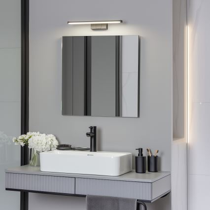Brilagi - LED vonios veidrodžio apšvietimas 3 viename VESTRA LED/8W/230V 40 cm IP44 juoda