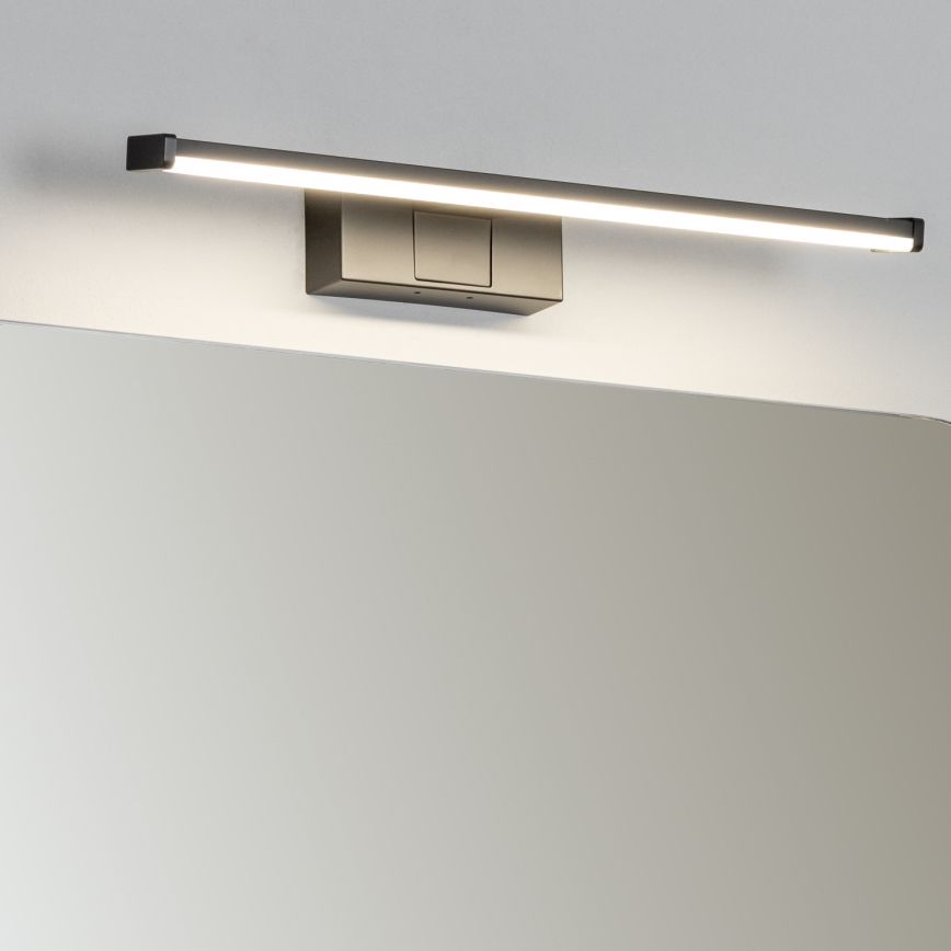 Brilagi - LED vonios veidrodžio apšvietimas 3 viename VESTRA LED/8W/230V 40 cm IP44 juoda