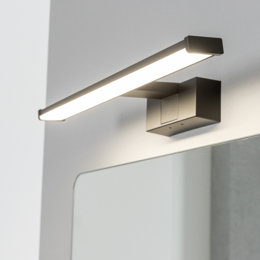 Brilagi - LED vonios veidrodžio apšvietimas 3 viename VESTRA LED/8W/230V 40 cm IP44 juoda