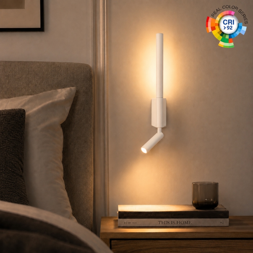 BRILAGI - VIXON LED sieninis taškinis šviestuvas LED/3W/230V + LED/5W, balta, CRI 90