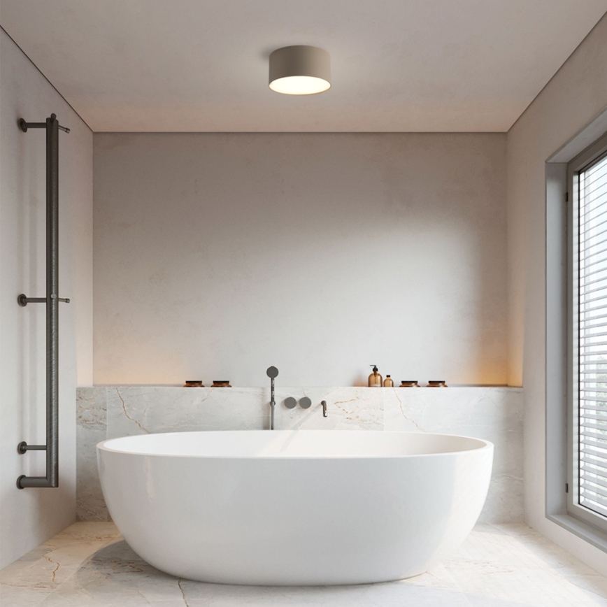 Brilagi - LED vonios lubinis šviestuvas FORIS LED/14W/230V skersmuo 12 cm smėlio spalvos IP44