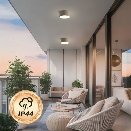 Brilagi - LED vonios lubinis šviestuvas FORIS LED/14W/230V skersmuo 12 cm smėlio spalvos IP44