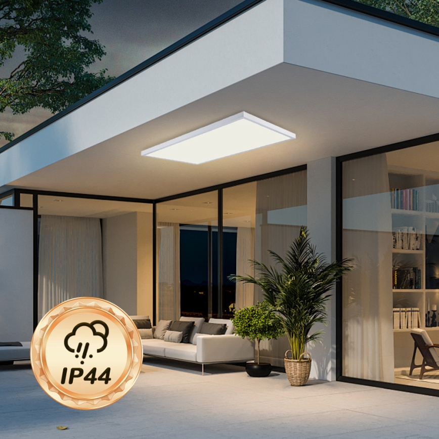 Brilagi - LED vonios kambario lubinis šviestuvas FRAME LED/96W/230V 120x60 cm 3000/4000/6000K IP44 balta