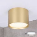 BRILAGI - vonios kambario LED taškinis šviestuvas SMOOTH 1xGX53/15W/230V 60x82 mm auksinis IP54