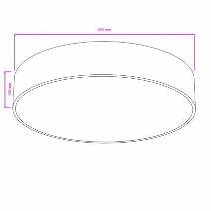 Brilagi - Vonios kambario lubinis šviestuvas POOL 5xE27/15W/230V Ø 60 cm IP54 bėžinis