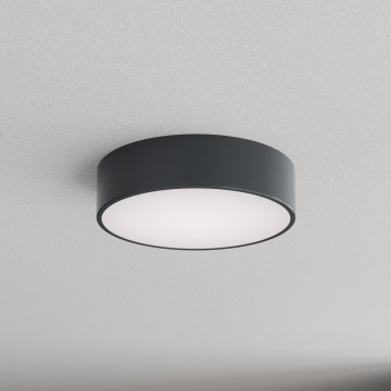 Brilagi - vonios kambario lubinis šviestuvas su judesio ir sutemų jutikliu CLARE 2xE27/24W/230V, skersmuo 30 cm, antracitas, IP54