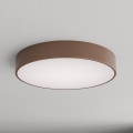 Brilagi - Vonios kambario lubinis šviestuvas su judesio ir sutemų jutikliu CLARE 4xE27/24W/230V Ø 50 cm, rudos spalvos, IP54