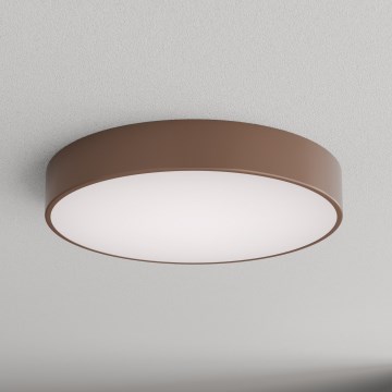 Brilagi - Vonios kambario lubinis šviestuvas su judesio ir sutemų jutikliu CLARE 4xE27/24W/230V Ø 50 cm, rudos spalvos, IP54