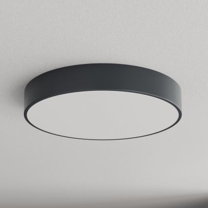 Brilagi - Vonios kambario lubinis šviestuvas su judesio ir sutemos jutikliu CLARE 4xE27/24W/230V Ø 50 cm, antracitas, IP54