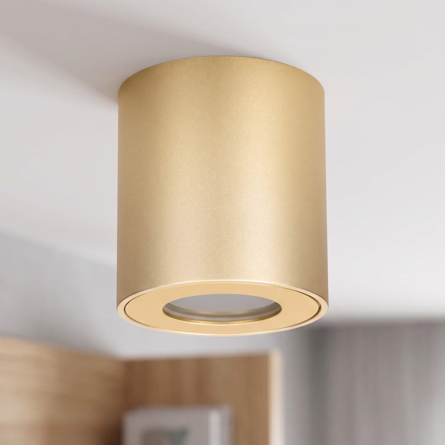 BRILAGI - Vonios kambario taškinis šviestuvas MIA 1xGU10/30W/230V 84x80 mm auksinis IP54