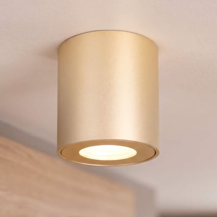 BRILAGI - Vonios kambario taškinis šviestuvas MIA 1xGU10/30W/230V 84x80 mm auksinis IP54