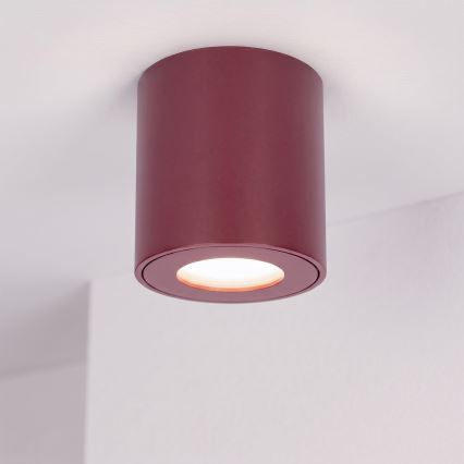 BRILAGI - Vonios kambario taškinis šviestuvas MIA 1xGU10/30W/230V 84x80 mm bordo IP54