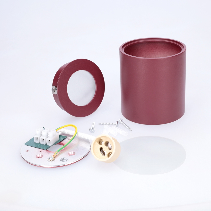 BRILAGI - Vonios kambario taškinis šviestuvas MIA 1xGU10/30W/230V 84x80 mm bordo IP54