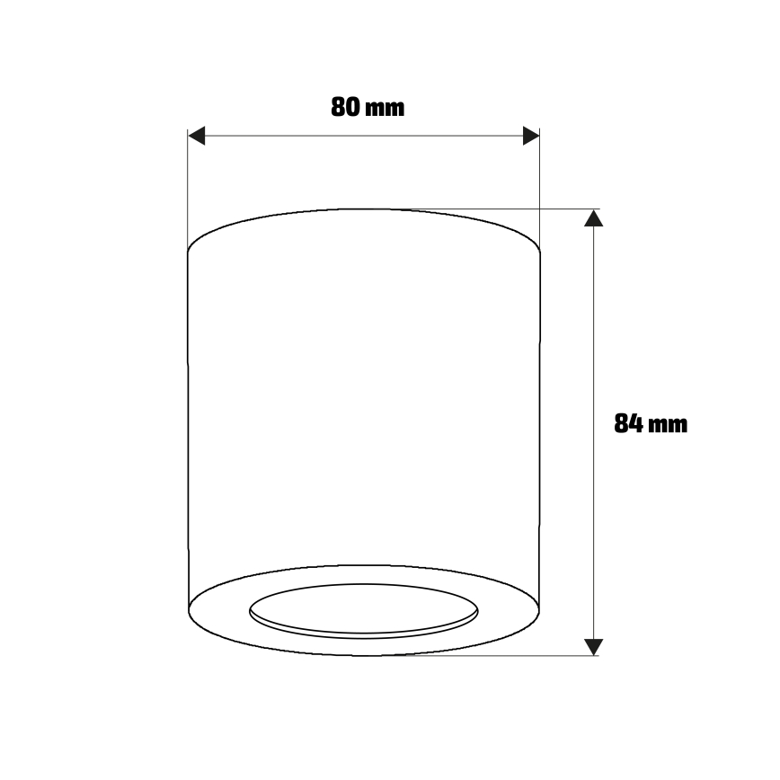 Brilagi - Vonios kambario taškinis šviestuvas MIA 1xGU10/30W/230V 84x80 mm matinis chromas IP54