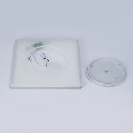 Brilagi - LED vonios kambario lubinis šviestuvas ULTRA SLIM LED/18W/230V 30x30 cm sidabrinis IP54