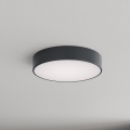 Brilagi - vonios lubų šviestuvas su judesio ir sutemos jutikliu CLARE 3xE27/24W/230V, skersmuo 40 cm, antracito spalvos, IP54
