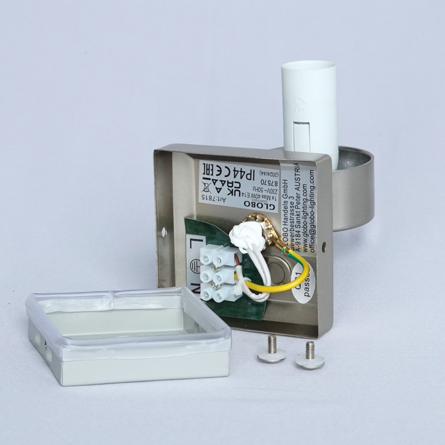 Brilagi - Vonios sieninis šviestuvas RAY 1xE14/40W/230V IP44