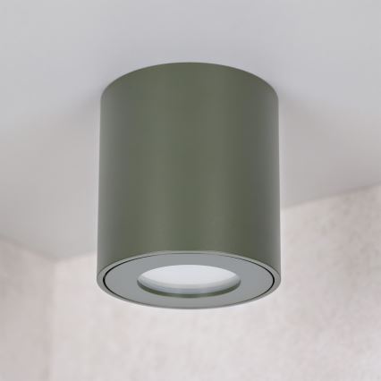 BRILAGI - Vonios kambario taškinis šviestuvas MIA 1xGU10/30W/230V 60x82 mm 84x80 mm tamsiai žalia IP54