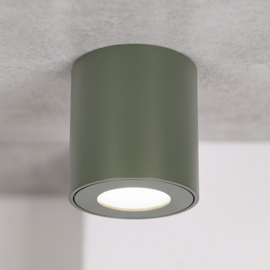 BRILAGI - Vonios kambario taškinis šviestuvas MIA 1xGU10/30W/230V 60x82 mm 84x80 mm tamsiai žalia IP54