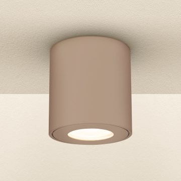 Brilagi - Vonios taškinis šviestuvas MIA 1xGU10/30W/230V 84x80 mm smėlio spalvos IP54