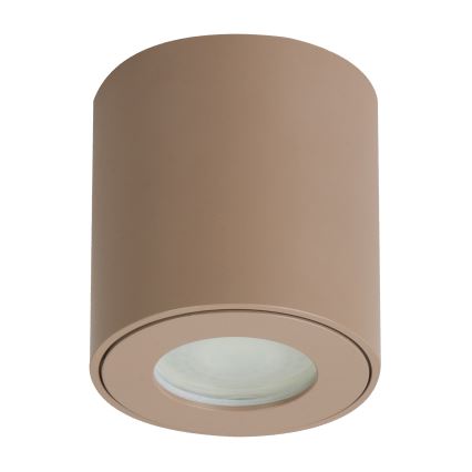 Brilagi - Vonios taškinis šviestuvas MIA 1xGU10/30W/230V 84x80 mm smėlio spalvos IP54