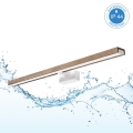 Brilagi - WOODY MIRROR 3 viename LED/15W/230V 80 cm IP44 balta/ąžuolas riešutas