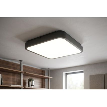 BRILAGI - LED vonios kambario lubinis šviestuvas ZENNA LED/36W/230V 41x41 cm IP44 juodas