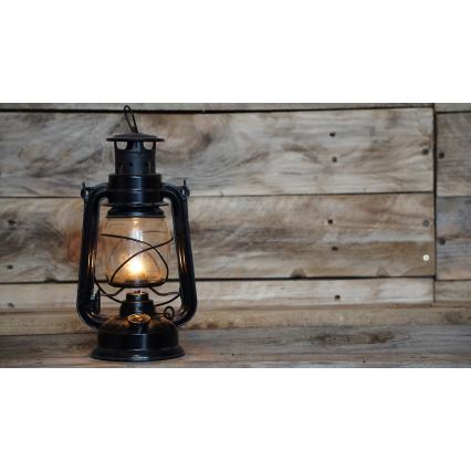 Brilagi - Žibalinė lempa LANTERN 19 cm juoda