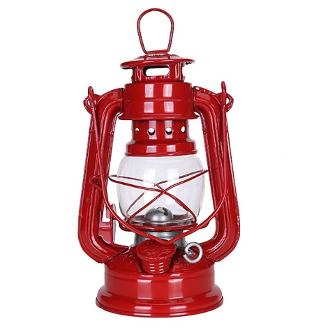 Brilagi - Žibalinė lempa LANTERN 19 cm raudona