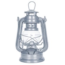 Brilagi - Žibalinė lempa LANTERN 19 cm sidabrinė