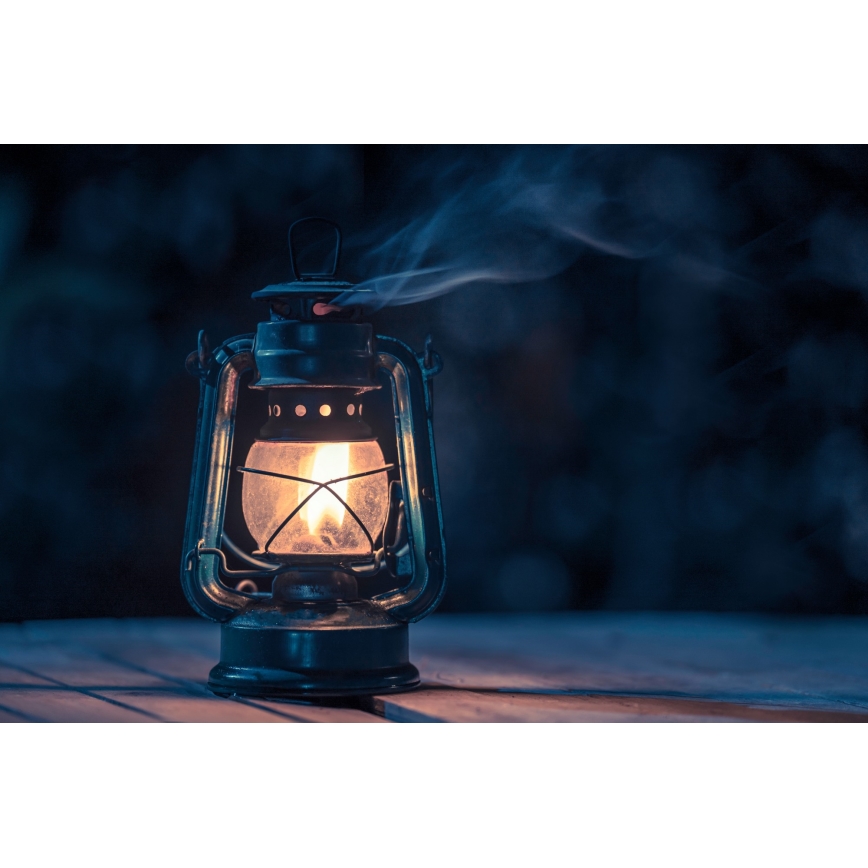 Brilagi - Žibalinė lempa LANTERN 19 cm tamsiai mėlyna