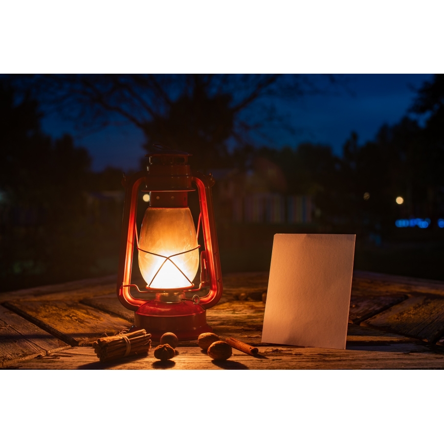 Brilagi - Žibalinė lempa LANTERN 31 cm raudona