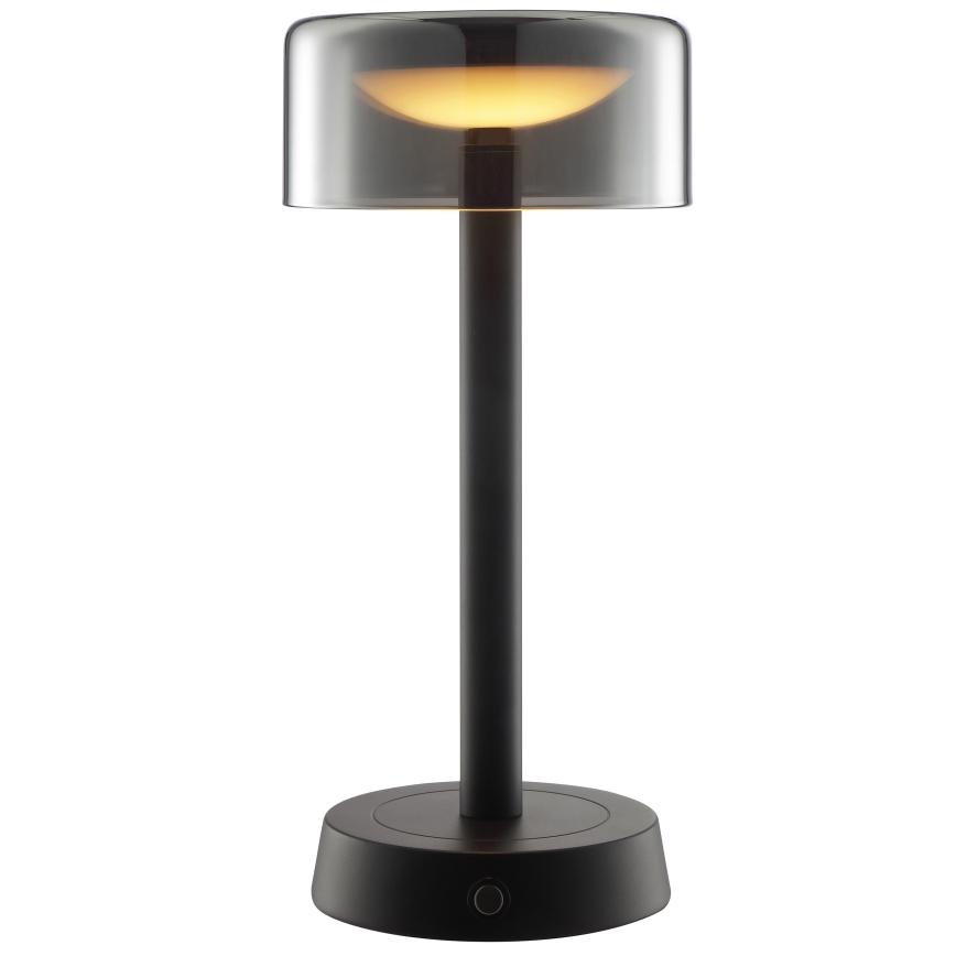 Brilliant - LED reguliuojama įkraunama jutiklinė lauko stalo lempa RAZOR LED/2,5W/5V 2700K 2600 mAh IP44 juoda