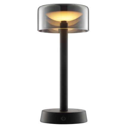 Brilliant - LED reguliuojama įkraunama jutiklinė lauko stalo lempa RAZOR LED/2,5W/5V 2700K 2600 mAh IP44 juoda