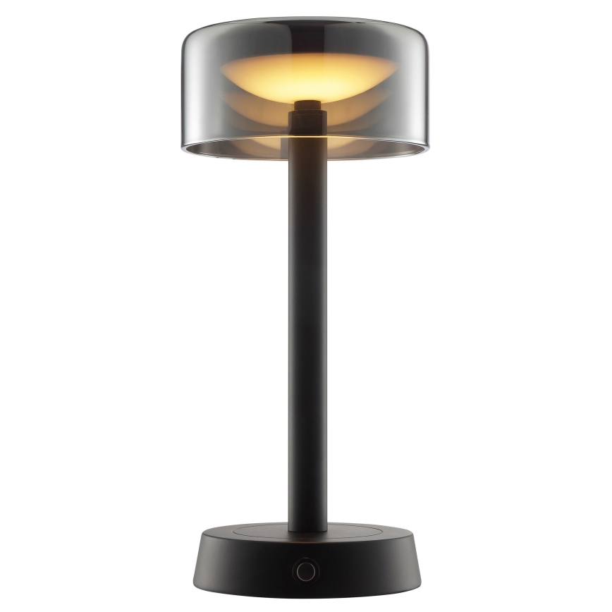 Brilliant - LED reguliuojama įkraunama jutiklinė lauko stalo lempa RAZOR LED/2,5W/5V 2700K 2600 mAh IP44 juoda