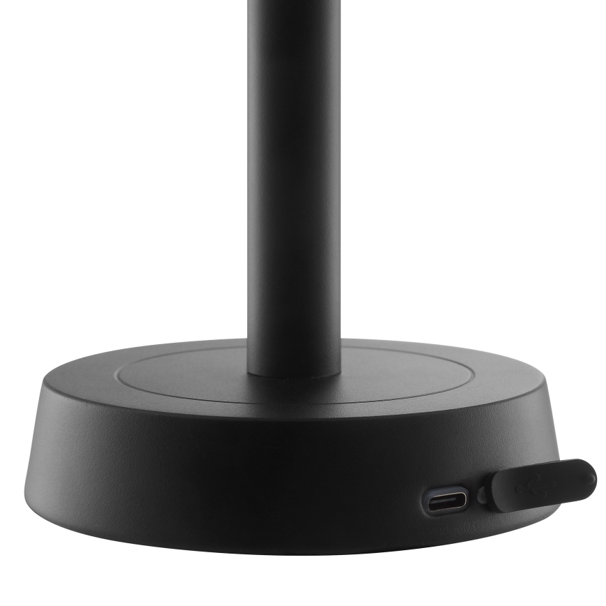 Brilliant - LED reguliuojama įkraunama jutiklinė lauko stalo lempa RAZOR LED/2,5W/5V 2700K 2600 mAh IP44 juoda