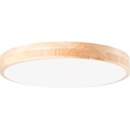 Brilliant - dimeriuojamas LED lubinis šviestuvas SLIMLINE LED/60W/230V 3000-6500K skersm. 45 cm kaučiukmedžio apdaila + su nuotoliniu valdymu