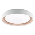 Brilliant - dimeriuojamas LED lubinis šviestuvas WALDO LED/24W/230V 3000-6500K skersmuo 38,5 cm balta/rožinio aukso + nuotolinis valdymas