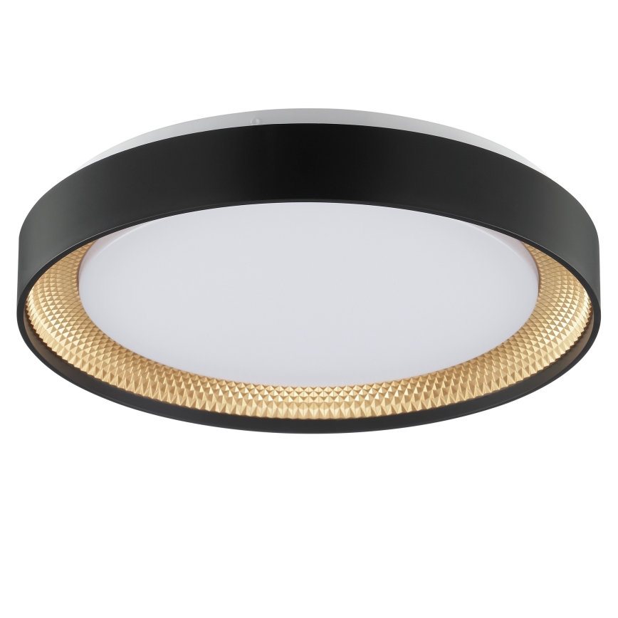 Brilliant - Reguliuojamas LED lubinis šviestuvas WALDO LED/24W/230V 3000-6500K Ø 38,5 cm juoda/auksinė + nuotolinis valdymas
