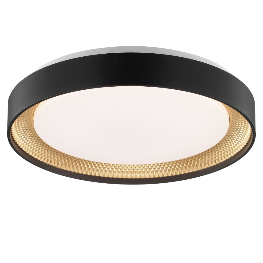 Brilliant - Reguliuojamas LED lubinis šviestuvas WALDO LED/24W/230V 3000-6500K Ø 38,5 cm juoda/auksinė + nuotolinis valdymas