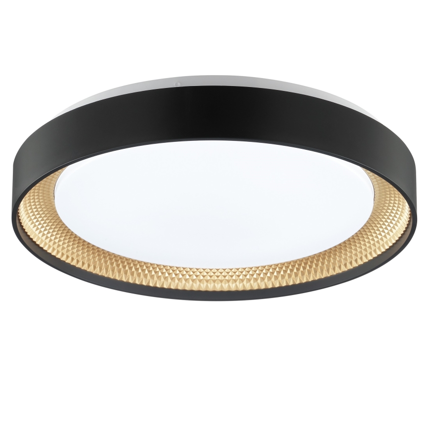Brilliant - Reguliuojamas LED lubinis šviestuvas WALDO LED/24W/230V 3000-6500K Ø 38,5 cm juoda/auksinė + nuotolinis valdymas